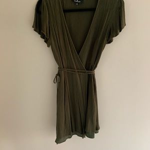 Lulu’s Green Wrap Dress